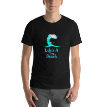 Load image into Gallery viewer, Life's a dog beach Unisex T-Shirt