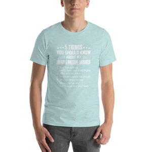 Mom quote,5 things you should about my freaking awesome daughter Unisex T-Shirt